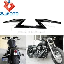 Универсальный руль для мотоцикла " Rise для Harley Dyna Fat Bob Street Bob Triumph Custom 1" Z Bar