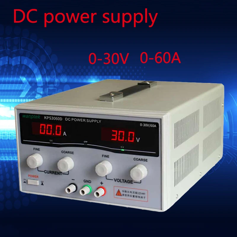 

High precision Adjustable Display DC power supply 30V 60A High Power Switching power supply voltage regulators