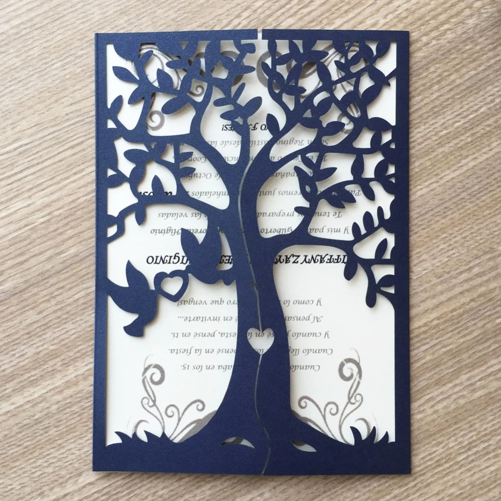 50pcs 21 Colors Cover Wedding invitation Cards Printable & Customize  Romantic Love Heart Tree Wedding Suppliers Greeting cards|greeting cards|greeting  card supplierswedding invitation card - AliExpress