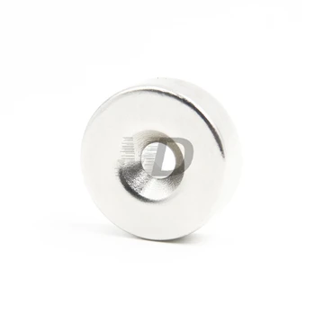 

2pcs Super Strong Round Neodymium Countersunk Ring Magnets 25mm x 5mm Hole: 5.2mm N50 Neodymium Magnet Free Shipping