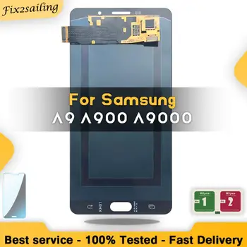 

Super AMOLED LCD Display 100% Tested Working Touch Screen Assembly For Samsung Galaxy A9 A9000 A900 SM-A9000 With Tempered Glass