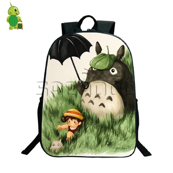 

Ghibli Anime My Neighbor Totoro Printing Backpack School Bags for Teens Girls Boys Laptop Backpack Women Men Cosplay Travel Bags