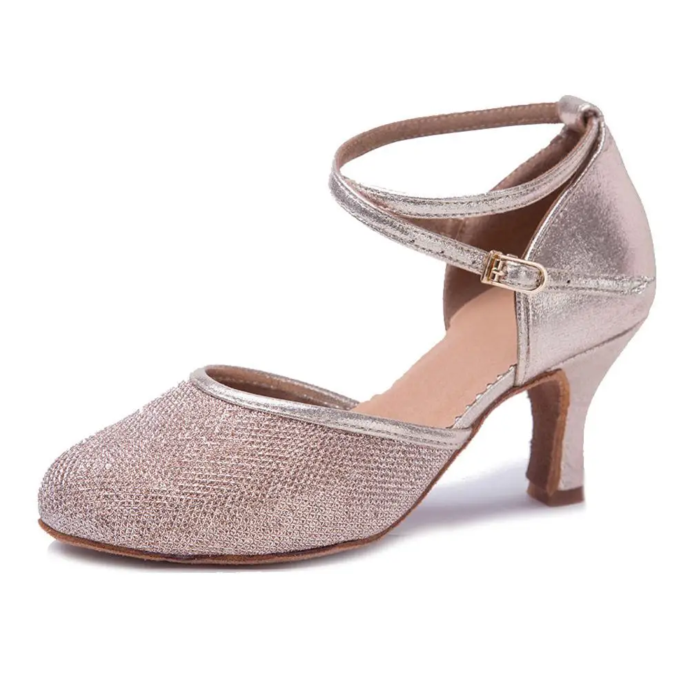 Новая Брендовая женская обувь для современных бальных танцев сальса танго танцевальная обувь Каблук 7 см WX - Цвет: Pink 7cm