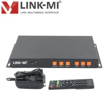 

LINK-MI LM-R90 1 in 2 out 1080P 90 Degree Video Rotator HDMI/Mobile/DP Signal For LCD Display Video Processor 2 HDMI 1 Audio Out