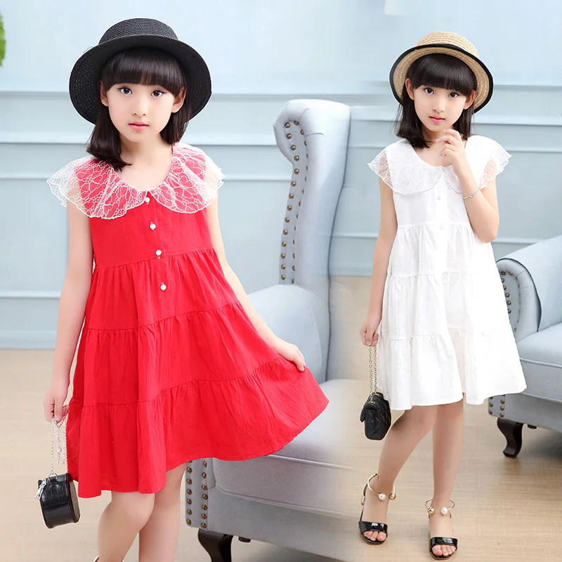 

Girls Dresses 2019 Fashion Girl Dress Lace Floral Design Baby Girls Dress Kids Dresses For Girls Casual Wear Children Clothing