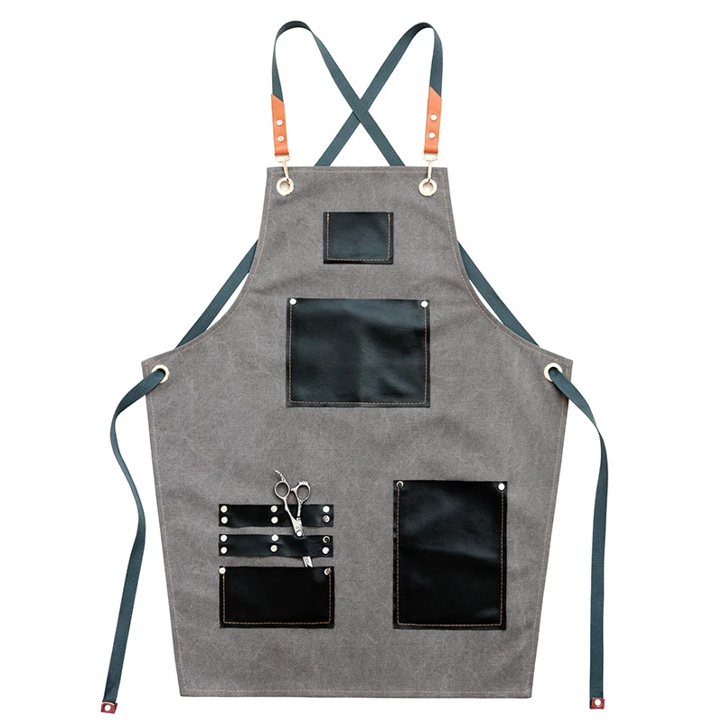 2019 Aprons Canvas Leather Unisex Adult Aprons for Woman Men Male Kitchen Chef Waiter Cafe barber Cooking Pinafores Logo Gift 2019 Aprons Canvas Leather Unisex Adult Aprons for Woman Men Male Kitchen Chef Waiter Cafe barber Cooking Pinafores Logo Gift