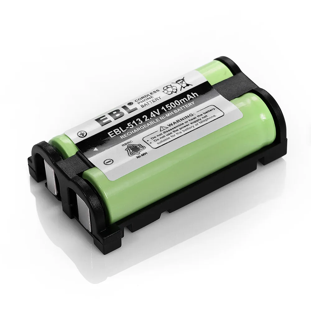 3x EBL 2.4v 1500mAh Battery For Panasonic HHR P513 HHRP513 Type 27 HHR  P513A KX TG2208 TG2214 Cordless Phone Batteries-in Battery Packs from  Consumer ...