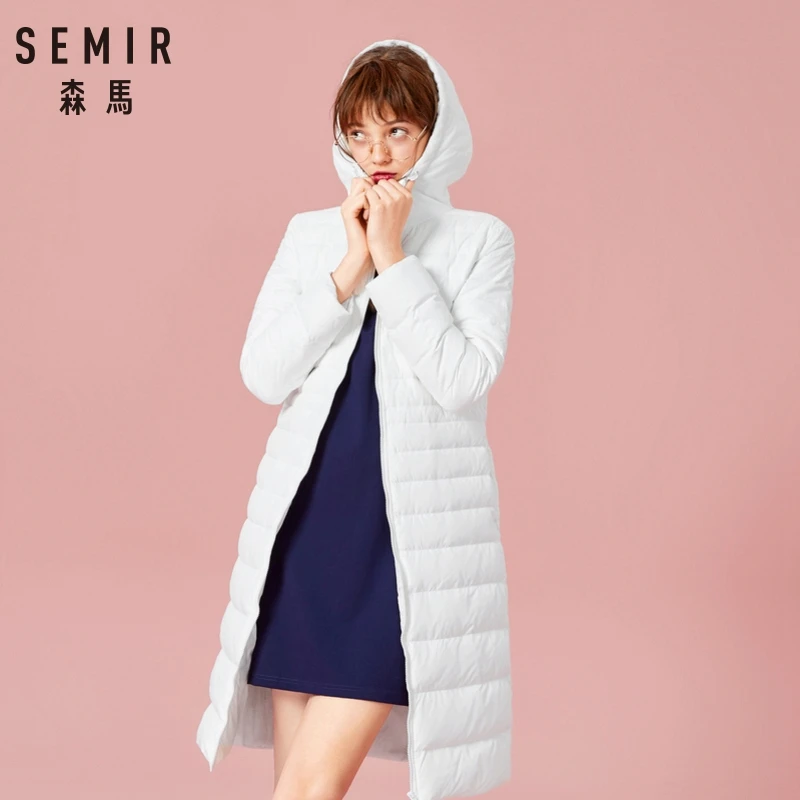 Kopen Semir Kap Parka Vrouwelijke Bovenkleding Casaco Feminino Vrouwen Winter Jas 2018 Fashion Thicken Katoen Gewatteerde Lange Jas Vrouwen