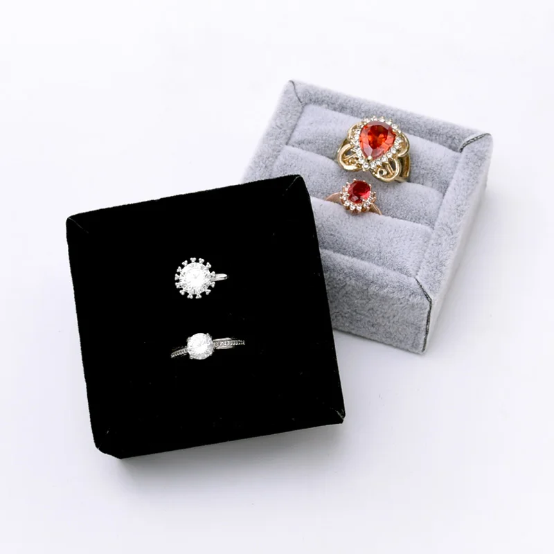 

Mini Ring display Tray Velvet Ring Display Holder Ring Display Rack Ring Showcase Organizer Small Jewelry Display Tray