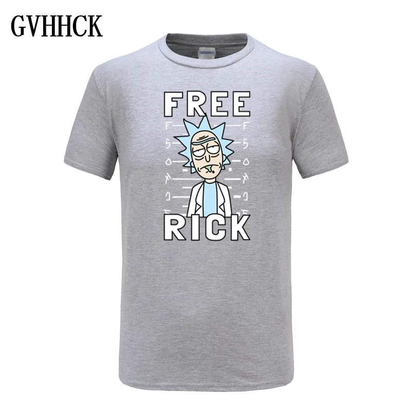 

Euro Size,100% Cotton,Men's Anime Rick and Morty Printing T-shirt 2018 Summer New Arrival Streewear Tshirt Homme Women Tee