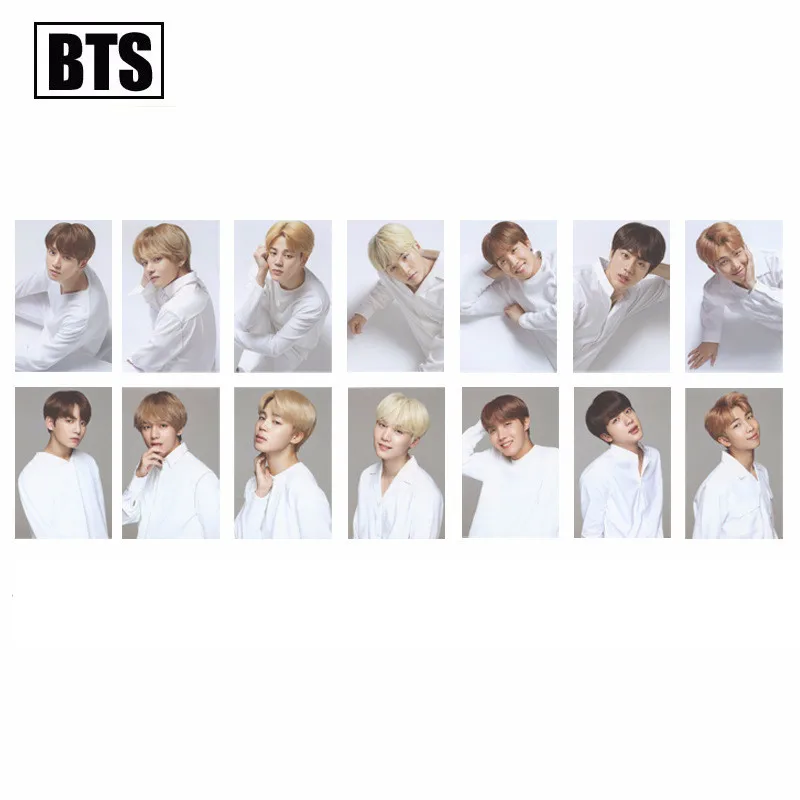 

KPOP Bangtan Boys ARMY 2017 Album Photo Card Hip Hop Self Made Paper Cards Autograph Photocard