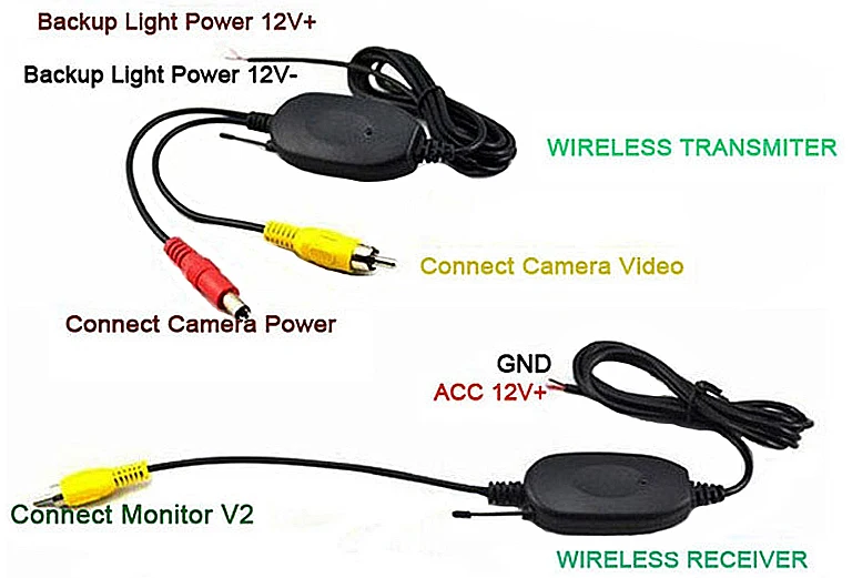 Автомобильный беспроводной монитор парковочной камеры видео системы, DC 12 V складной Автомобильный складной монитор с камерой заднего вида+ беспроводной видео комплект