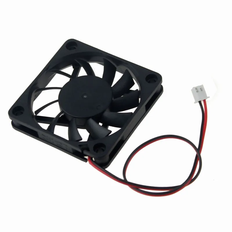 

Gdstime 2 pcs 60x60x10mm 2Pin 5V DC Cooling Fan 60mm x 10mm 6cm PC Silent Computer Case CPU VGA Cooler 6010