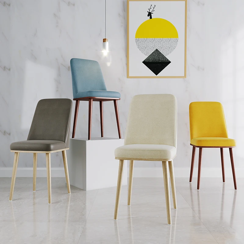 

Nordic INS Dining Chair PU Fashion Creative Modern Minimalist Furniture Table and Chair Casual Coffee Office Home Chair