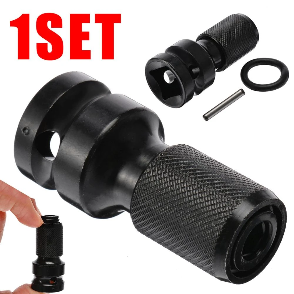 1/2" Square to 1/4" hex ratchet socket adapter drive tool converter impact J6O3 1/2" Square to 1/4" hex ratchet socket adapter drive tool converter impact J6O3