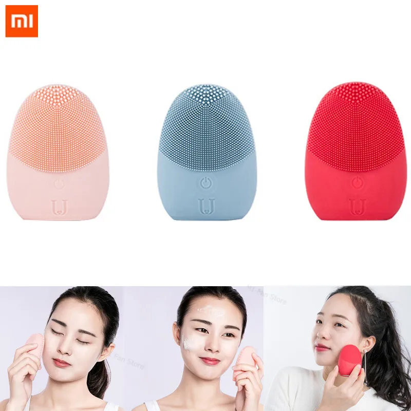 

Newest Xiaomi JORDAN & JUDY Face Cleaning Mini Electric Massage Brush Washing Machine Waterproof Silicone Deeply Cleansing Tools
