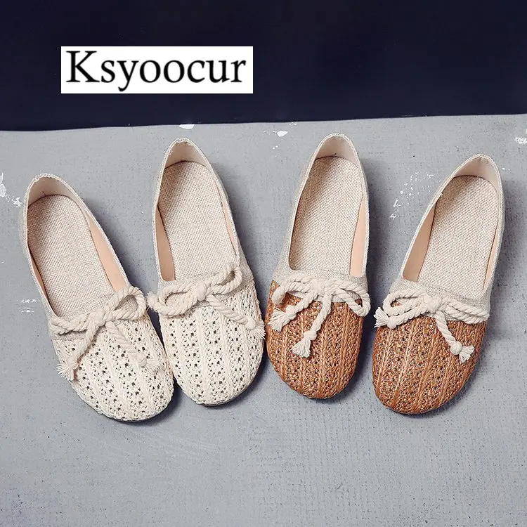 Ksyoocur/Новинка года; Брендовая женская обувь на плоской подошве; повседневная женская обувь; удобные туфли на плоской подошве с круглым носком; сезон весна-лето; женская обувь; X03