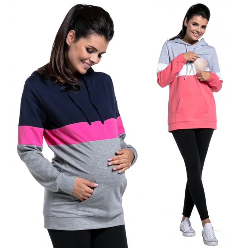 

Maternity Hoodies Sweatsgurt Pregnant Woman Nursing Pullover Breastfeeding Hoodies Pregnant Women Mother Breast Feeding Clothing