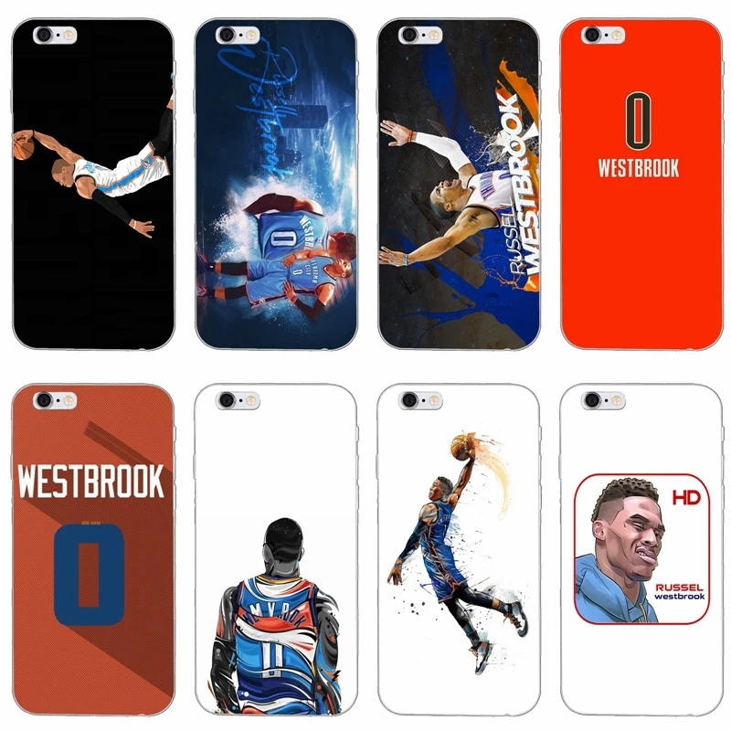 

Laumans basketball Russell Westbrook 0 slim silicone Soft phone case For iPhone 5 5s SE 6 6s plus 7 7plus 8 8plus X