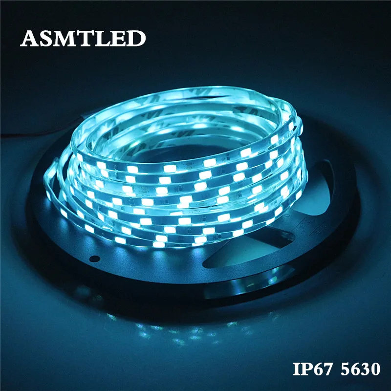 Super Bright Black LED strip light SMD 5630 5730 DC 12V ip67 Tube