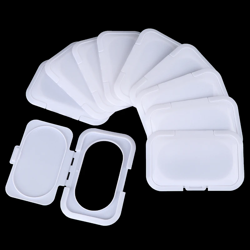 

10PCS Reusable Baby Wipes Lid Baby Wet Wipes Cover Portable Child Wet Tissues Box Lid Mobile Wipes Wet Paper Lid Useful