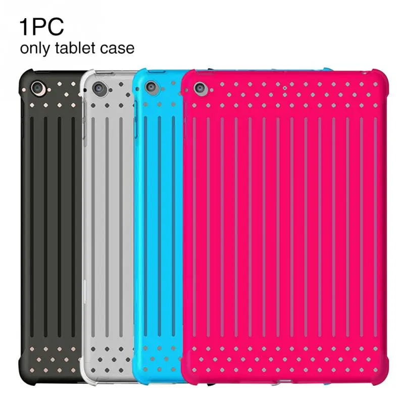 

Ultrathin Solid Anti Scratch Fashion Soft Back Cover TPU Shockproof Tablet Case Anti-slip Multi Holes Shell For IPad Mini 5