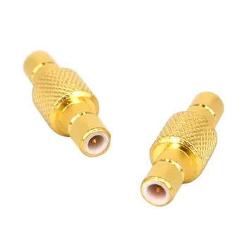 

100 Pieces RF Coaxial Coax Adapter SMB Male To SMB Male Plug RF Connector Straight Brass Gold Plating Connector