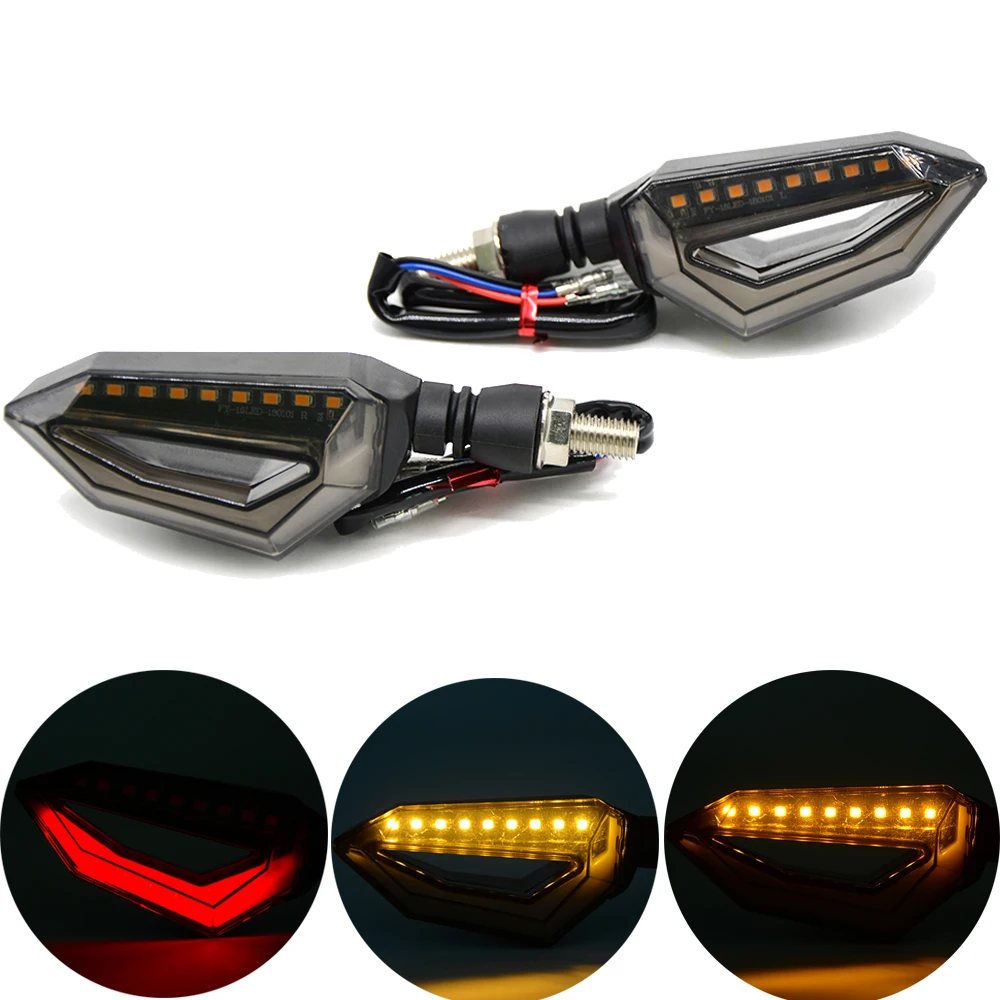 

LED Turn Signal Bicycle Light Side Maker Indicator lights For Kawasaki VERSYS 650cc ZG1000 CONCOURS ZRX1100 / 1200 ZX7R / ZX7RR