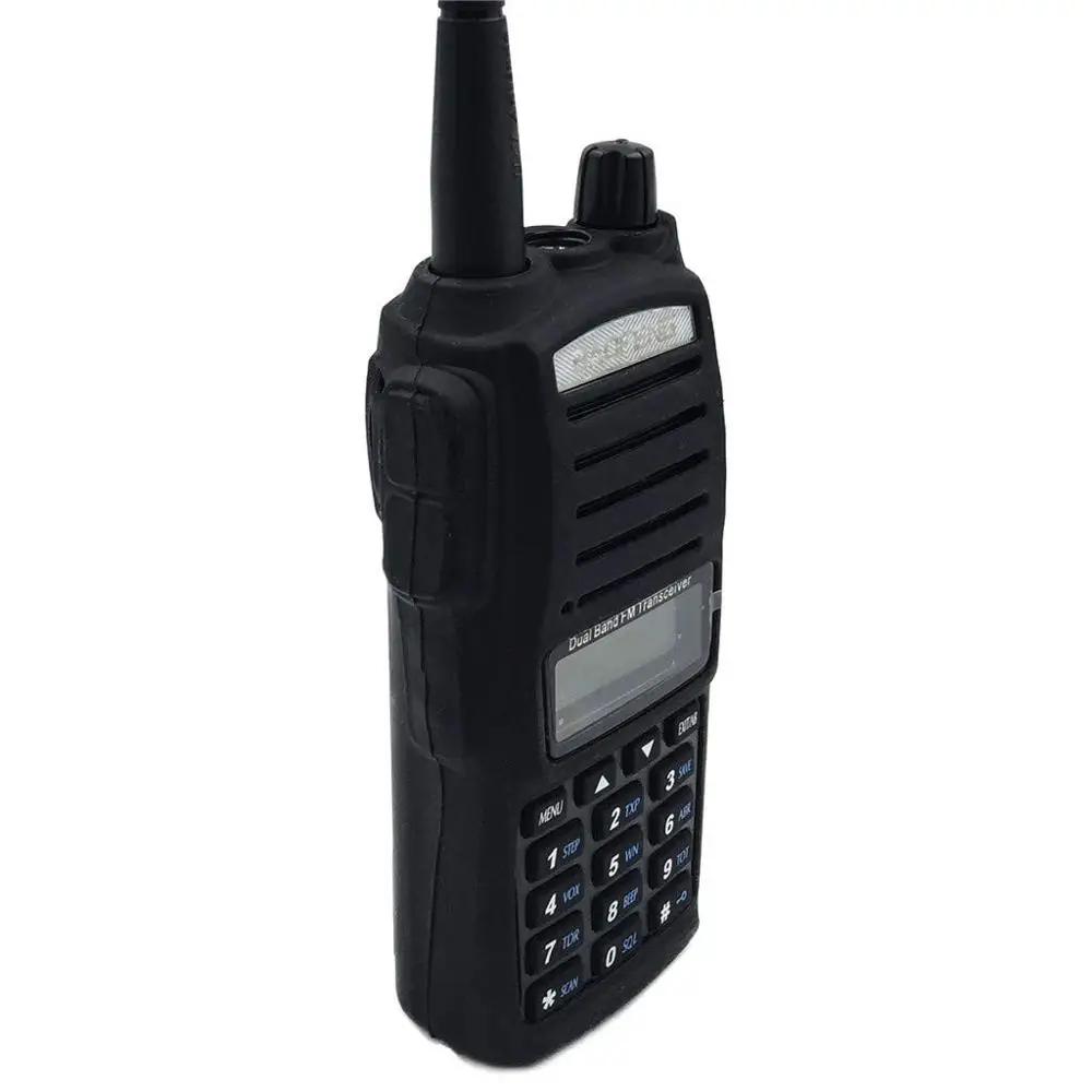 2 шт. резиновый чехол UV82 Walkie Talkie Черный силиконовый пылезащитный износостойкий