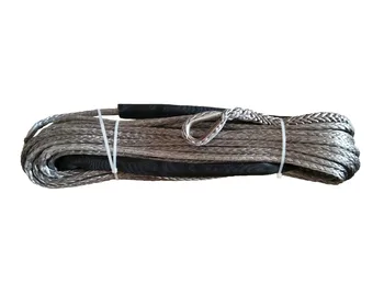 

YZHYRN Factory direct sale 10mm x 30m 3/8" x 100' ATV UTV 4WD synthetic winch rope cable line with thimble sheath Free shipping