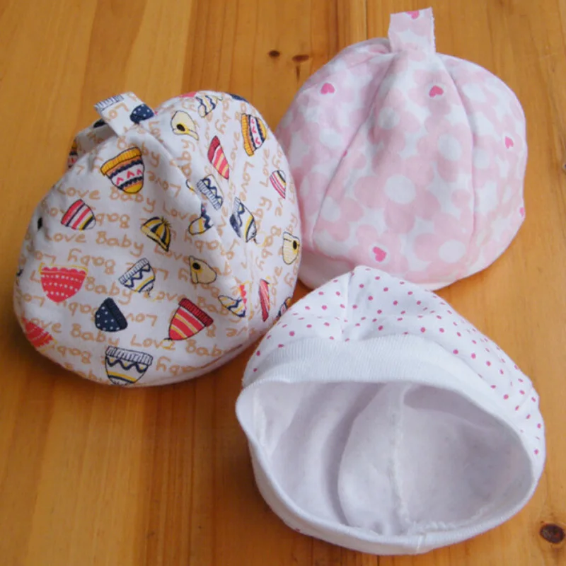 

Unisex Cotton Newborn Infant Photography Props Newborn Baby Girl Hat Cap Thermal Soft Pocket 10-18 Months Autumn Winter Use