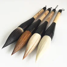 1 piece/pack Chinese Calligraphy Brush Pen Mixed Hairs Hopper-shaped Paint Brush Art Stationary Oil Painting Brush