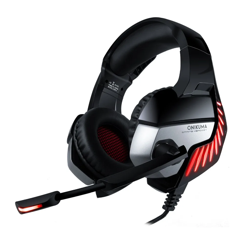 ONIKUMA K5 Pro Casque PS4 Игровые наушники PC Gamer стерео гарнитура с микрофоном+ профессиональная проводная USB игровая мышь