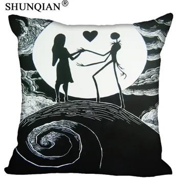 

New Home pillow Cover The Nightmare Before Christmas Bestate 18x18 Inch Jack Skellington Pillowcase Zippered