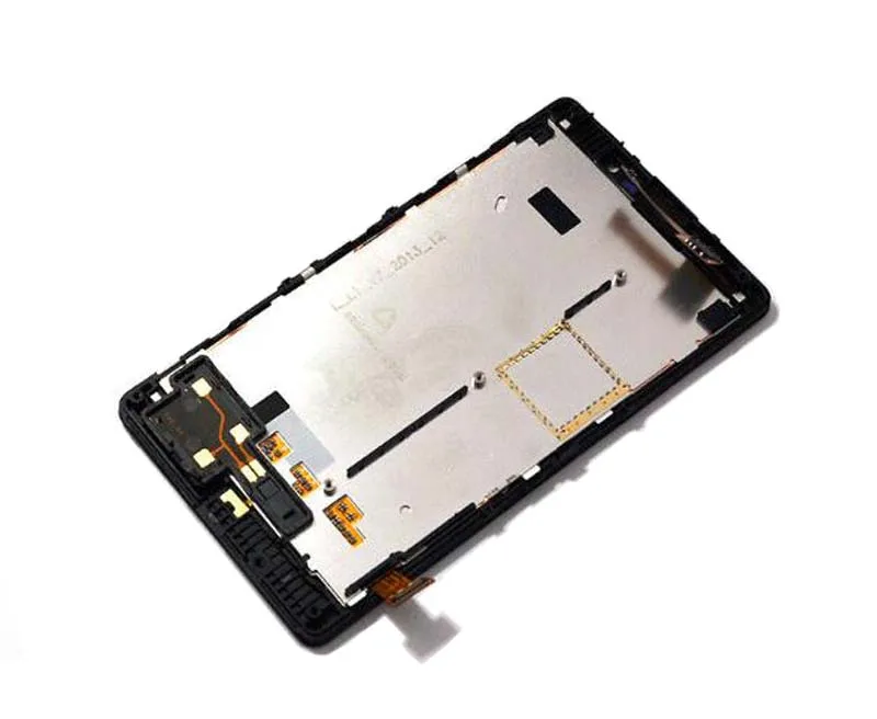 

100% Test For Nokia Lumia 820 N820 Touch Screen Digitizer Sensor + LCD Display Panel Screen Module Assembly With Frame Housing
