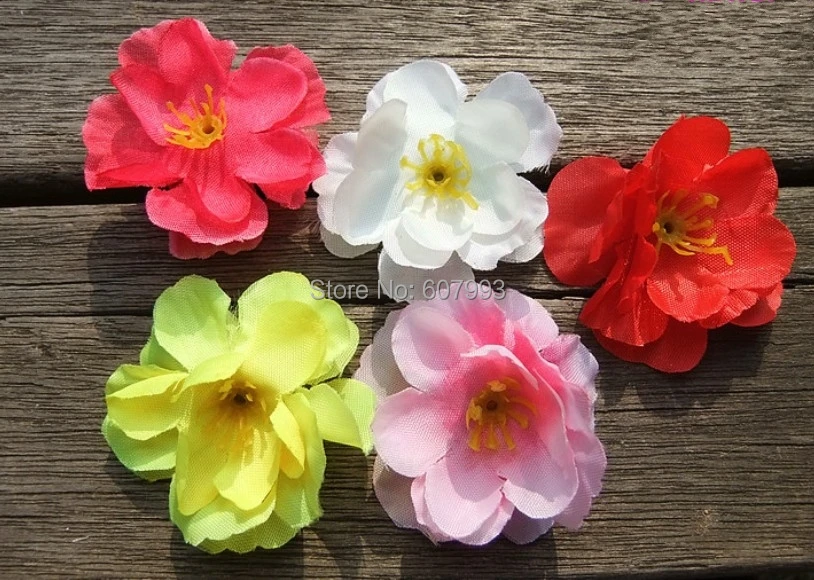 Artificial Cherry Blossom Silk Flowers,wedding Marriage Christmas Home Decoration ,fabric Flower