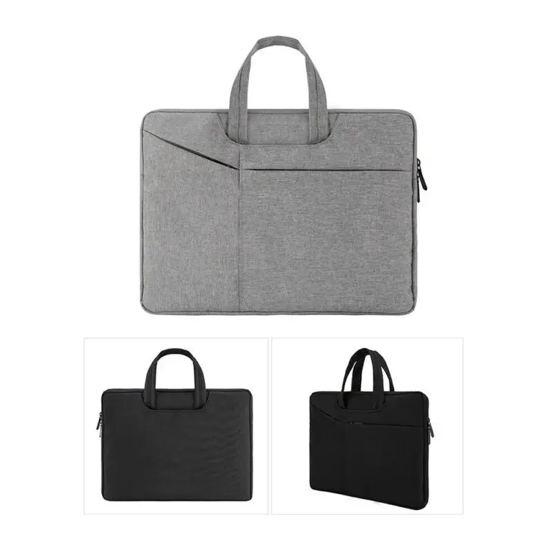 Мужские и женские повседневные портфели для ноутбуков унисекс с защитой от молнии, водонепроницаемые, удобные 13-15 дюймов