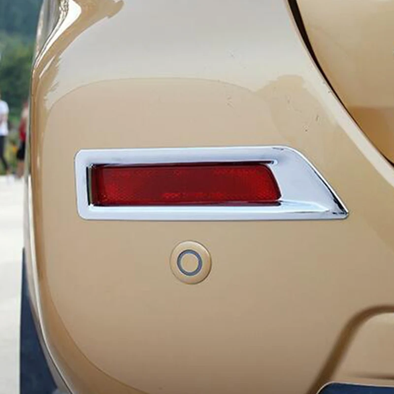 

For Nissan NAVARA NP300 2015 2016 2017 2018 ABS Chrome Car Styling rear fog light lampshade Cover trim Accessories 2pcs