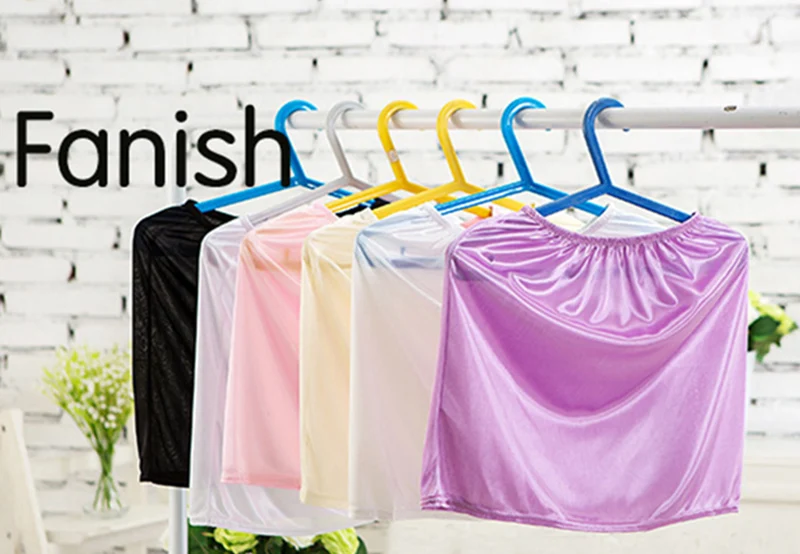 Summer Slips Woman Casual Homme Pure Silk Mini Skirts Sexy Lady Underdress Vestidos Women Loose Half Slips Petticoat underskirt Summer Slips Woman Casual Homme Pure Silk Mini Skirts Sexy Lady Underdress Vestidos Women Loose Half Slips Petticoat underskirt