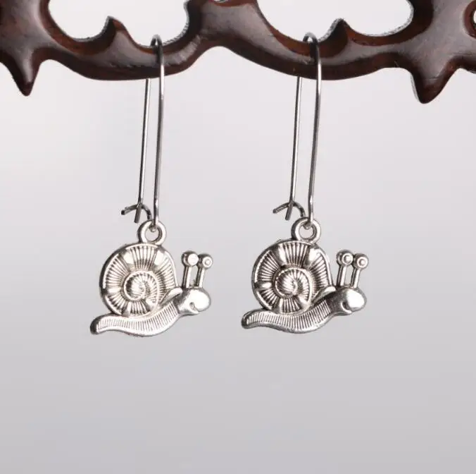 

New Fashion Jewelry Vintage Silver Plated Snails Charms Drop Dangle Earrings Jewelry & Accessories Women Girl Gift
