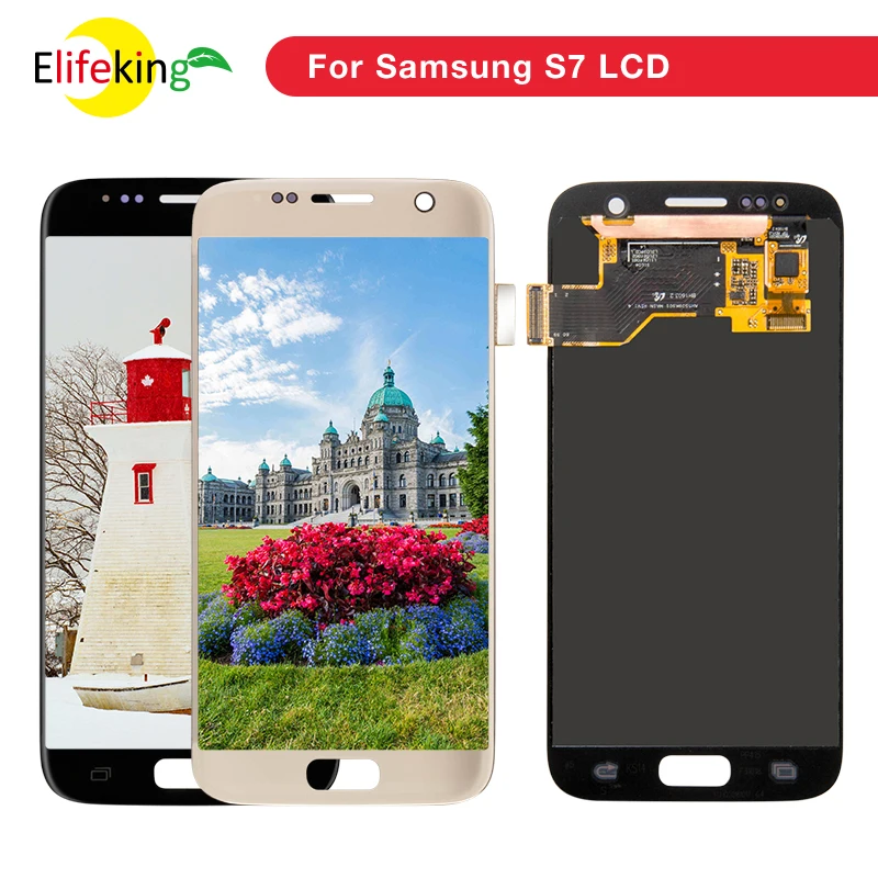 

20PCS/Lot For SAMSUNG GALAXY S7 G930A G930F SM-G930F LCD Display Touch Screen Digitizer Assembly Replacement For SAMSUNG S7 LCD