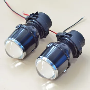 

Universal full set Fog Lamp Kit H3 12V 55W Halogen Bulbs and Projector Fog Lens fit H3 hid bulb