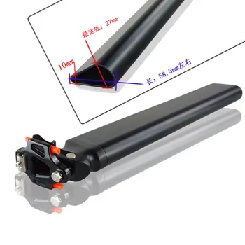 

Road bicycle bike Aluminium alloy diamond seatpost 27mm*58.5mm 300mm length black Seatposts