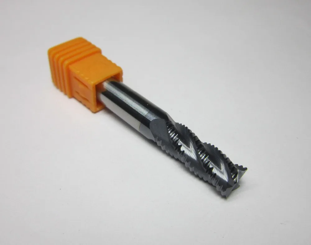 wholesale 10PCS 8mm four 4 Flutes HRC55 Roughing End Mills Square roughing carbide end milling