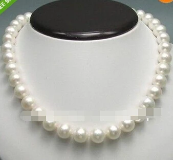 

Free shipping >>@ GENUINE 11-12mm LUXURY WHITE CULTURED PEARL NECKLACE 17.5"inch