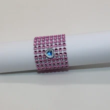 50 шт \ много заказ 8 рядов Пластик со стразами Кольца для салфеток hotel свадебные стул пояс-кушак кольцо для салфеток банкетный украшения