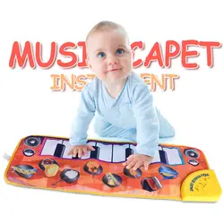 Музыкальная клавиатура Playmat для маленьких детей Touch играть Пианино музыкальный коврик раннего обучения Детские развивающие игрушки