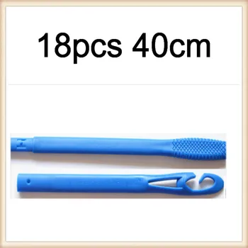 

18pcs/set 40cm long Magic hair curler spiral curls roller magic roller magic curle 2pcs Pear Head Hooks DIY Hair Curlers Tool