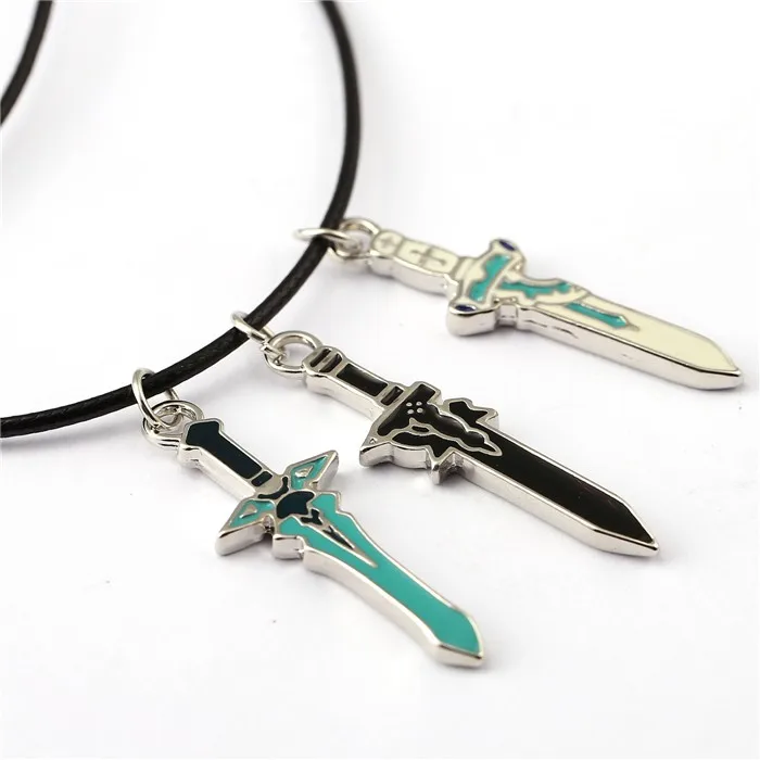 SAO Sword Art онлайн колье ожерелье Elucidator Темный отталкивающий кулон для мужчин и женщин подарок аниме ювелирные изделия аксессуары YS11623