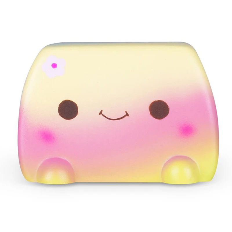 

Kawaii Galaxy Colorful Japanese Tofu Squishy Slow Rising Soft Fashion Squeeze Toys Sweet Scented Stress Relief Fun Toy for Child